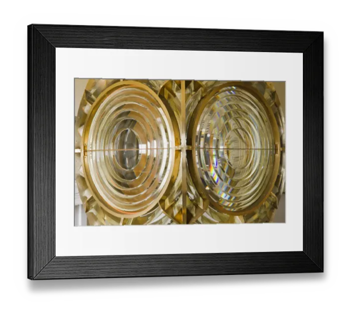 Framed Print : The Fresnel lens from the Anacapa Lighthouse, Anacapa Island, Channel Islands National Park