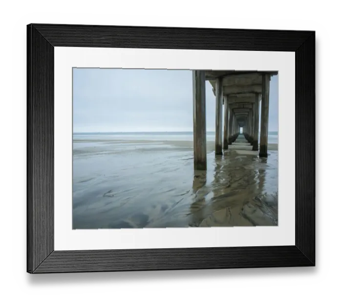 Framed Print : USA, California, La Jolla, Scripps Pier, Dawn Framed Print : USA, California, La Jolla, Scripps Pier, Dawn