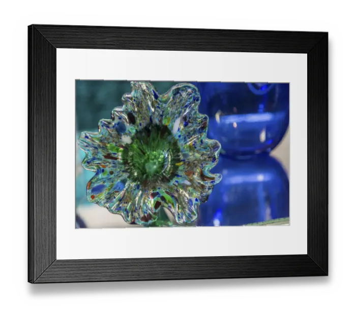 Framed Print : USA, Indiana. Glass flower Framed Print : USA, Indiana. Glass flower