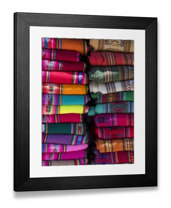 Framed Print : Colorful scarfs or blankets for tourists. Town of Humahuaca in the Quebrada de Humahuaca canyon Framed Print : Colorful scarfs or blankets for tourists. Town of Humahuaca in the Quebrada de Humahuaca canyon