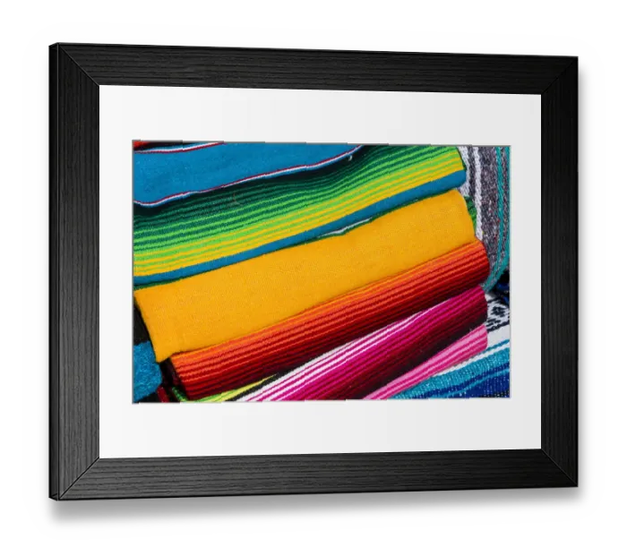 Framed Print : Mexican blanket souvenir Old Town, San Diego, California Framed Print : Mexican blanket souvenir Old Town, San Diego, California