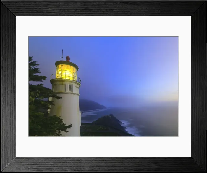 Framed Print : Heceta Head Lighthouse, Devils Elbow State Park, Oregon Coast