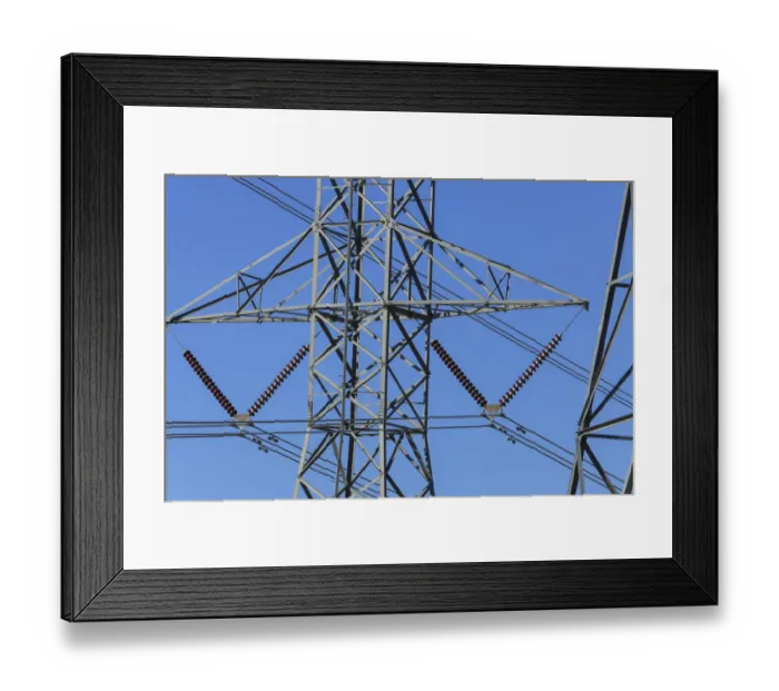 Framed Print : Power lines on pylons near town of Maupin, Deschutes River, Central Oregon, USA Framed Print : Power lines on pylons near town of Maupin, Deschutes River, Central Oregon, USA