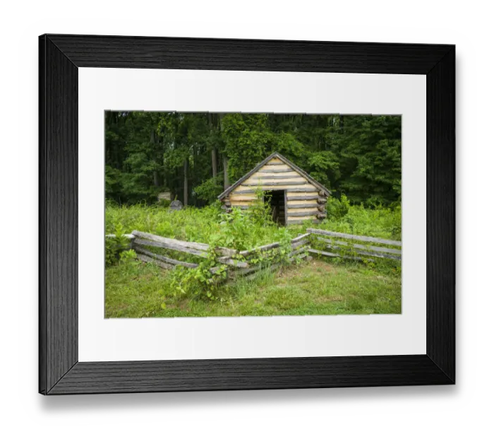 Framed Print : USA, Pennsylvania, King of Prussia. Valley Forge National Historical Park, battlefield