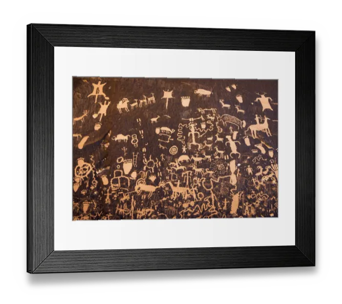 Framed Print : Petroglyphs at Newspaper Rock State Park, Utah Framed Print : Petroglyphs at Newspaper Rock State Park, Utah