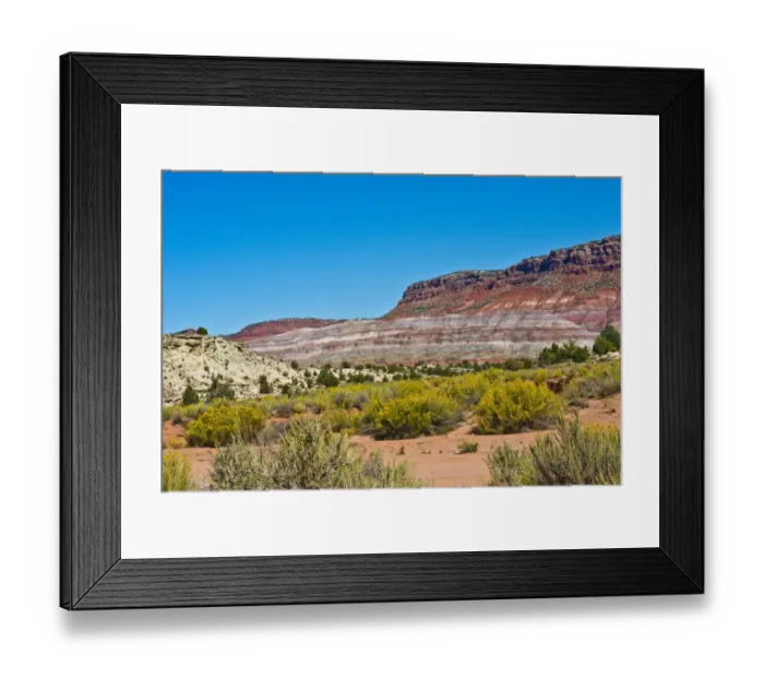 Framed Print : USA, Utah. Paria views along trail to Ghost Town Framed Print : USA, Utah. Paria views along trail to Ghost Town