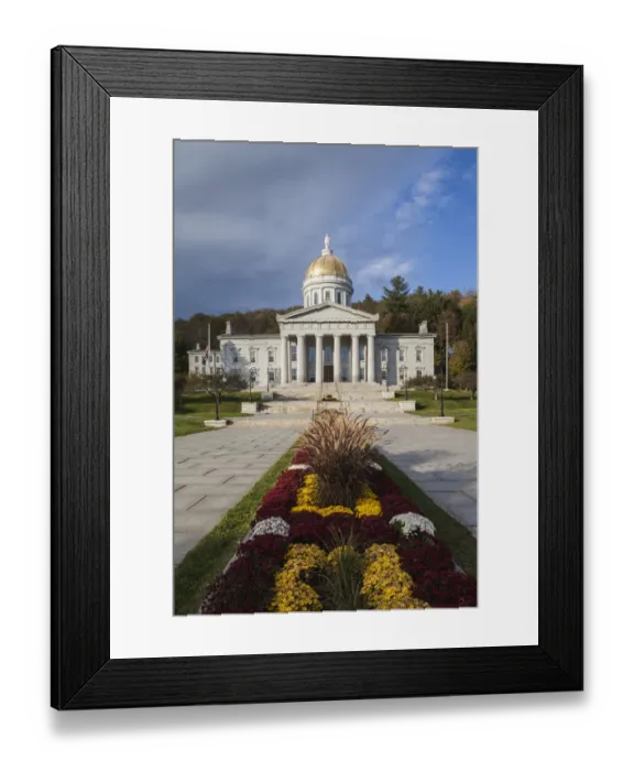 Framed Print : USA, Vermont, Montpelier. Vermont State House