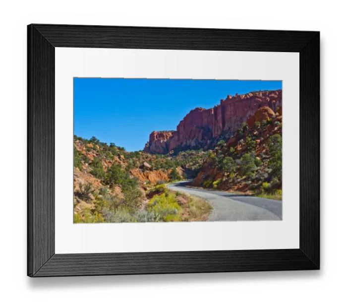Framed Print : USA, Utah. Boulder, Burr Trail Road views in Long Canyon Framed Print : USA, Utah. Boulder, Burr Trail Road views in Long Canyon