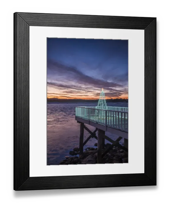 Framed Print : USA, Massachusetts, Cape Ann, Annisquam. Waterfront Christmas Tree Framed Print : USA, Massachusetts, Cape Ann, Annisquam. Waterfront Christmas Tree