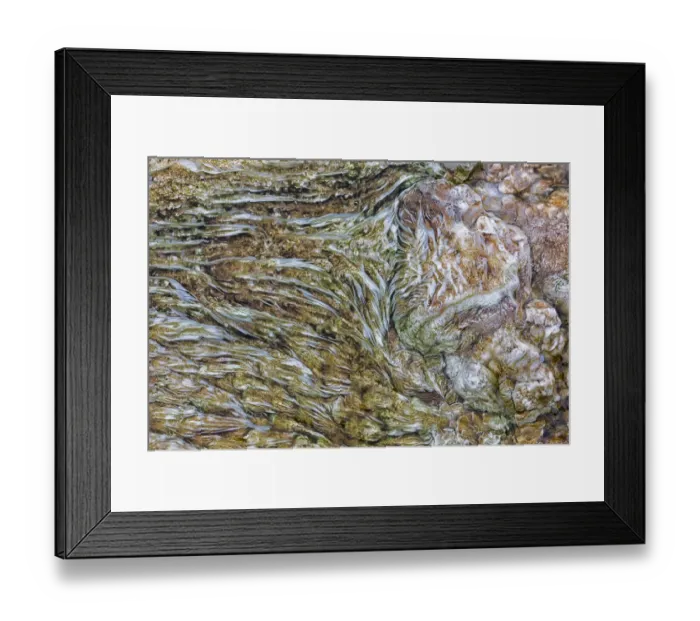 Framed Print : Usa, Wyoming, Yellowstone National Park, Mammoth Hot Springs