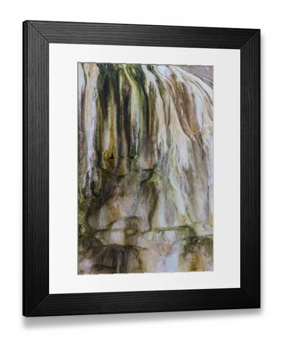Framed Print : Travertine Patterns at Cupid Spring in Yellowstone National Park, Wyoming, USA Framed Print : Travertine Patterns at Cupid Spring in Yellowstone National Park, Wyoming, USA