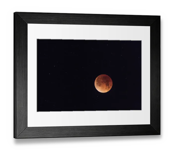 Framed Print : Total eclipse of a blue moon in Yellowstone National Park, Wyoming, USA Framed Print : Total eclipse of a blue moon in Yellowstone National Park, Wyoming, USA