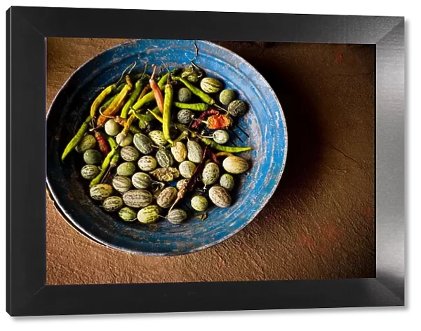 India, Rajasthan. Bowl with vegetables. Credit as: Jim Nilsen  /  Jaynes Gallery  /  DanitaDelimont