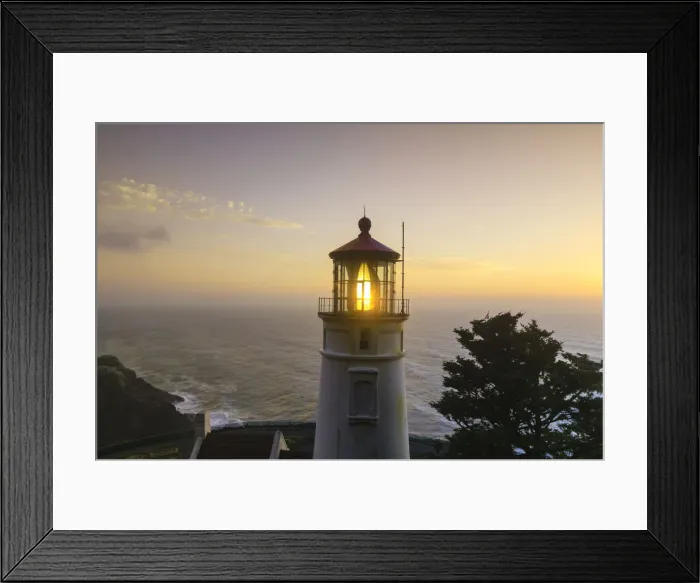 Framed Print : Heceta Head Lighthouse, Devils Elbow State Park, Oregon Coast