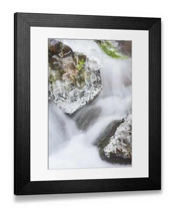 Framed Print : Ice storm, Wahkenna Falls, Columbia River Gorge, Oregon Framed Print : Ice storm, Wahkenna Falls, Columbia River Gorge, Oregon