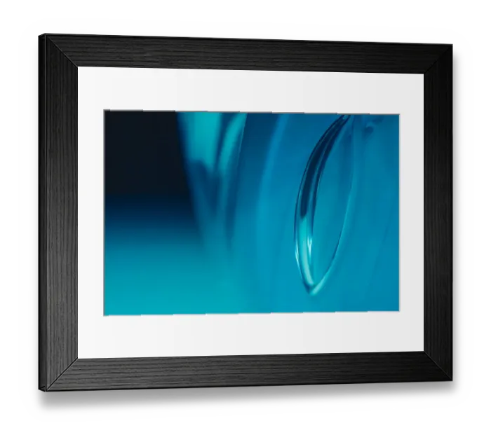 Framed Print : Frozen bubbles in glass Framed Print : Frozen bubbles in glass