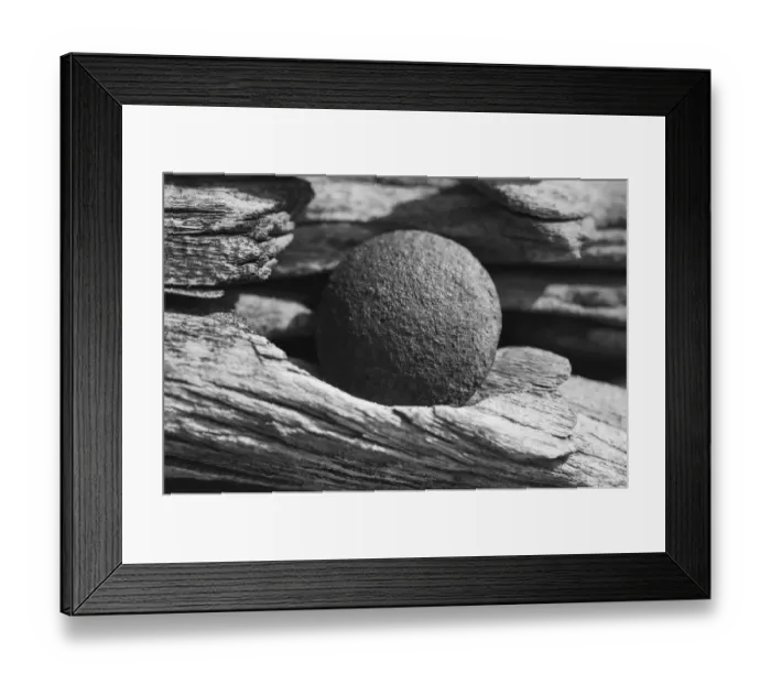 Framed Print : Wood and metal ball abstract Framed Print : Wood and metal ball abstract