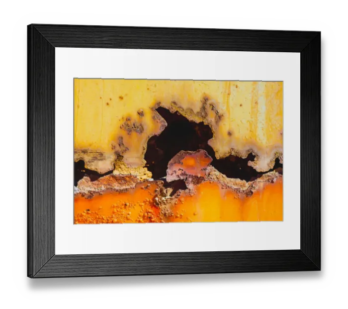 Framed Print : Details of rust and paint on metal Framed Print : Details of rust and paint on metal