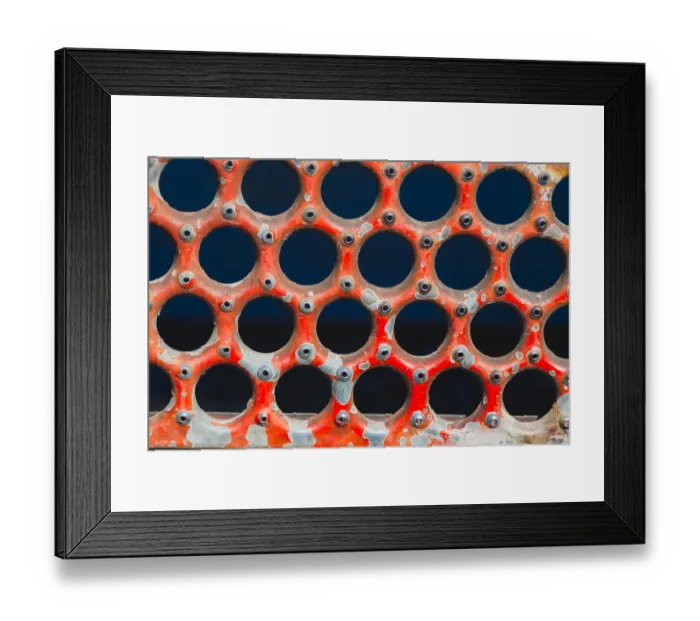 Framed Print : Details of rust and paint on metal Framed Print : Details of rust and paint on metal