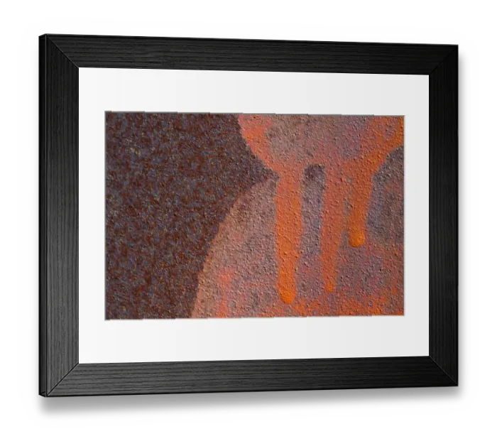 Framed Print : Details of rust and paint on metal Framed Print : Details of rust and paint on metal