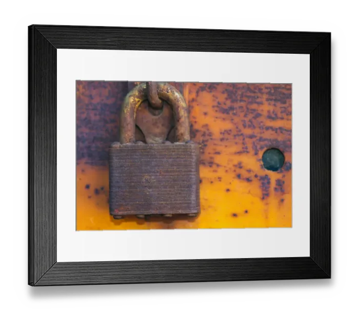 Framed Print : Details of rust and paint on metal Framed Print : Details of rust and paint on metal