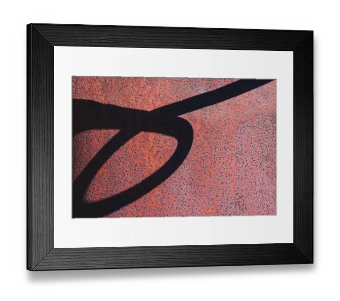 Framed Print : Details of rust and paint on metal