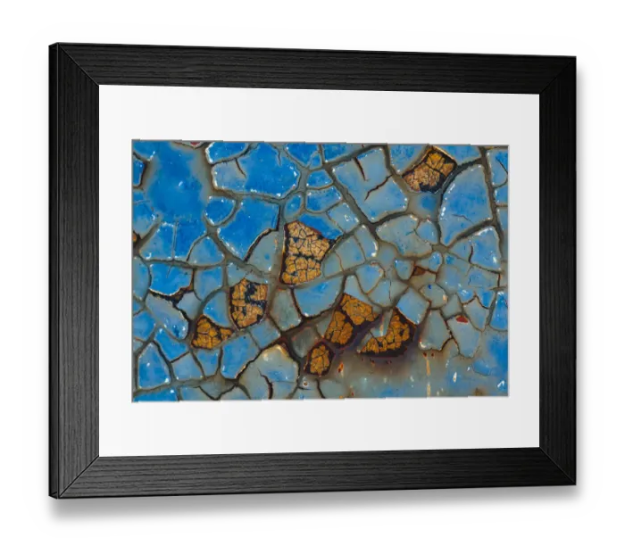 Framed Print : Details of rust and paint on metal Framed Print : Details of rust and paint on metal