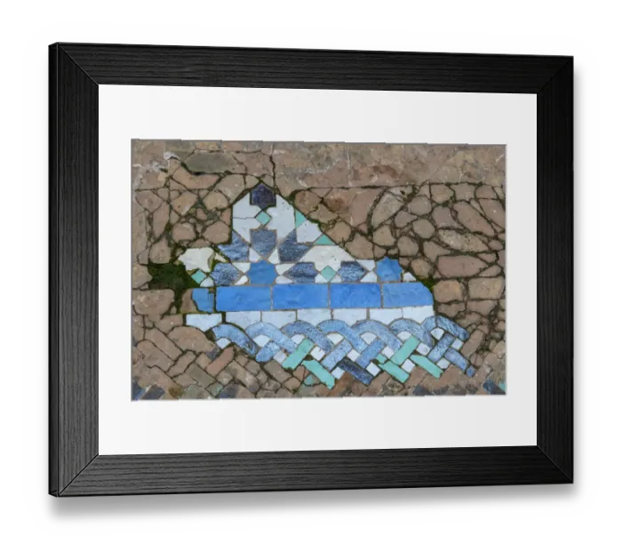 Framed Print : Africa, Morocco, Fes. Close-up of wall design Framed Print : Africa, Morocco, Fes. Close-up of wall design