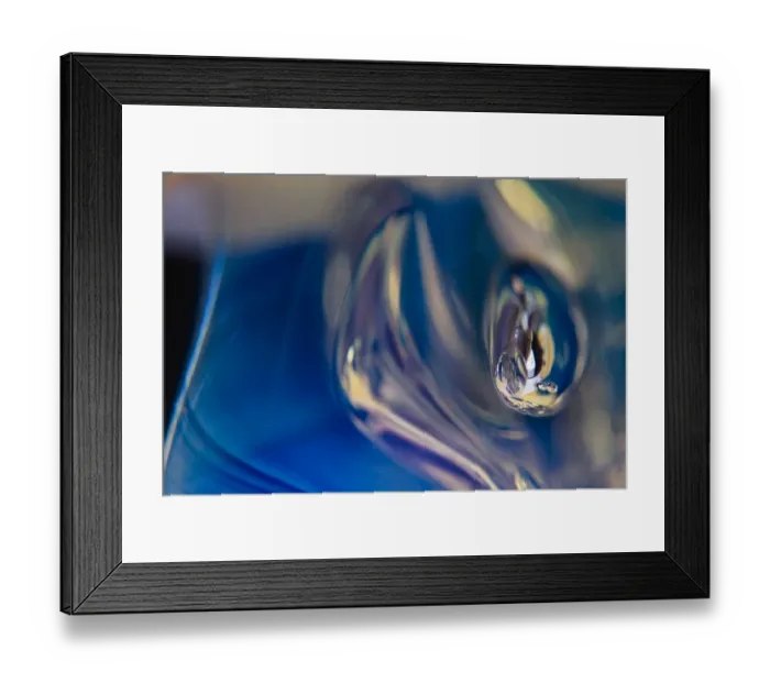 Framed Print : Frozen bubbles