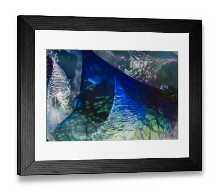 Framed Print : Macro of colorful glass