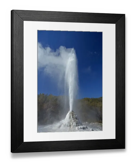 Framed Print : Geyser, Waiotapu, near Rotorua, North Island, New Zealand Framed Print : Geyser, Waiotapu, near Rotorua, North Island, New Zealand