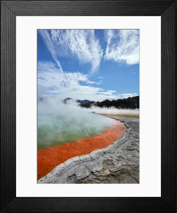 Framed Print : Champagne Pool, Waiotapu Thermal Reserve, near Rotorua, North Island, New Zealand Framed Print : Champagne Pool, Waiotapu Thermal Reserve, near Rotorua, North Island, New Zealand