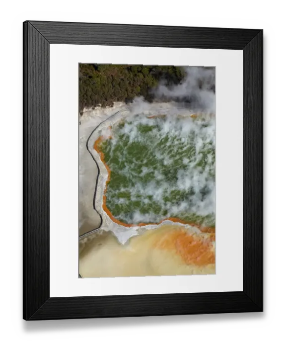 Framed Print : Champagne Pool and Artists Palette, Waiotapu Thermal Reserve, near Rotorua, North Island Framed Print : Champagne Pool and Artists Palette, Waiotapu Thermal Reserve, near Rotorua, North Island