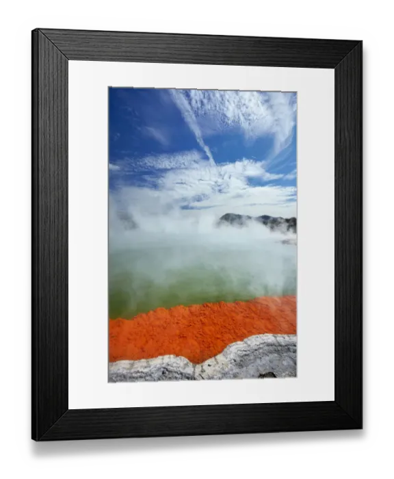 Framed Print : Champagne Pool, Waiotapu Thermal Reserve, near Rotorua, North Island, New Zealand Framed Print : Champagne Pool, Waiotapu Thermal Reserve, near Rotorua, North Island, New Zealand