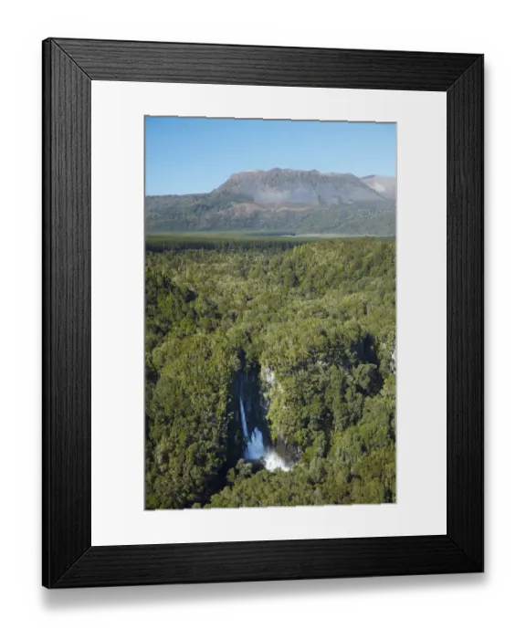 Framed Print : Tarawera Falls on Tarawera River, and Mount Tarawera Volcano, near Rotorua, North Island Framed Print : Tarawera Falls on Tarawera River, and Mount Tarawera Volcano, near Rotorua, North Island