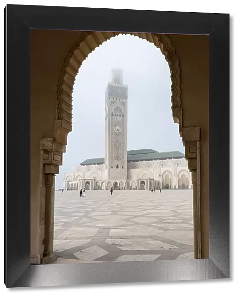 Africa, Morocco, Casablanca. Mosque exterior