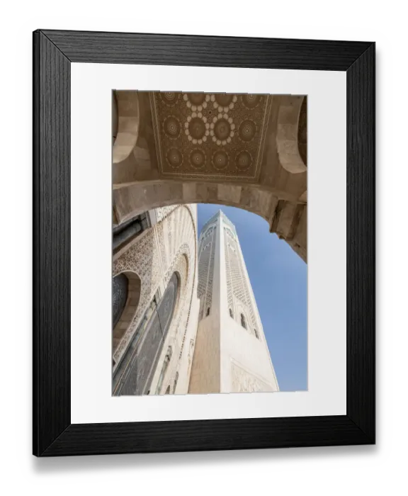 Framed Print : Africa, Morocco, Casablanca. Close-up of mosque exterior Framed Print : Africa, Morocco, Casablanca. Close-up of mosque exterior