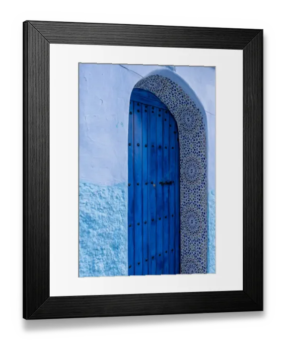 Framed Print : Africa, Morocco, Chefchaouen. Arch over wooden door Framed Print : Africa, Morocco, Chefchaouen. Arch over wooden door