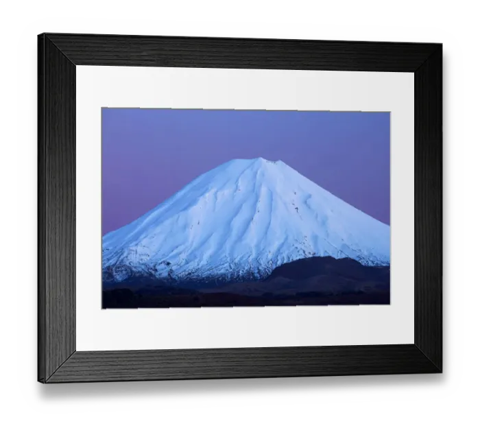 Framed Print : Mt Ngauruhoe at dawn, Tongariro National Park, Central Plateau, North Island, New Zealand