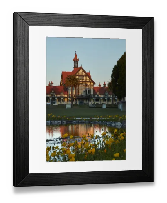 Framed Print : Bath House, Government Gardens, Rotorua, North Island, New Zealand