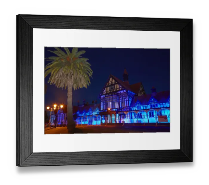 Framed Print : Bath House at dusk, Government Gardens, Rotorua, North Island, New Zealand Framed Print : Bath House at dusk, Government Gardens, Rotorua, North Island, New Zealand