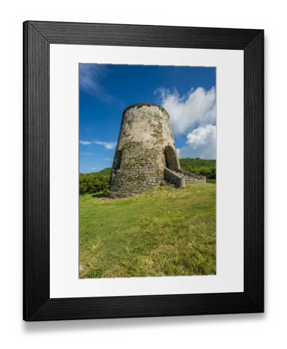 Framed Print : Ruins of Rust Op Twist Sugar Mill plantation, St. Croix, US Virgin Islands