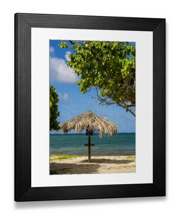 Framed Print : Columbus landing site national historic landmark, St. Croix, US Virgin Islands