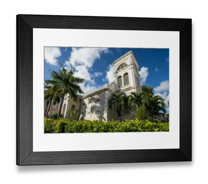 Framed Print : Lord of Saboath, Historic Lutheran Church, Christiansted, St. Croix, US Virgin Islands