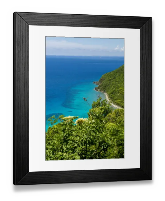 Framed Print : North Shore around Hull Bay, St. Thomas, US Virgin Islands Framed Print : North Shore around Hull Bay, St. Thomas, US Virgin Islands
