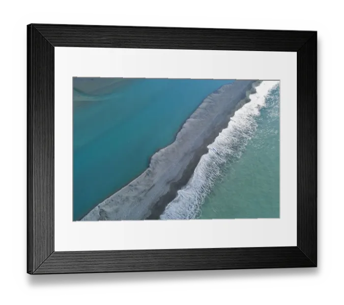 Framed Print : Gravel bar at mouth of Rakaia River, Mid Canterbury, South Island, New Zealand Framed Print : Gravel bar at mouth of Rakaia River, Mid Canterbury, South Island, New Zealand