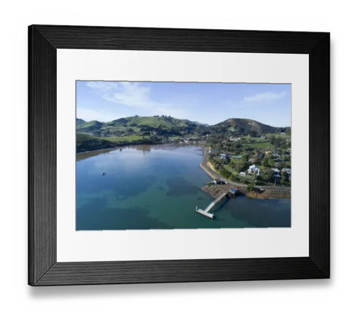 Framed Print : Jetty, Portobello, Otago Peninsula, and Otago Harbour, Dunedin, South Island, New Framed Print : Jetty, Portobello, Otago Peninsula, and Otago Harbour, Dunedin, South Island, New