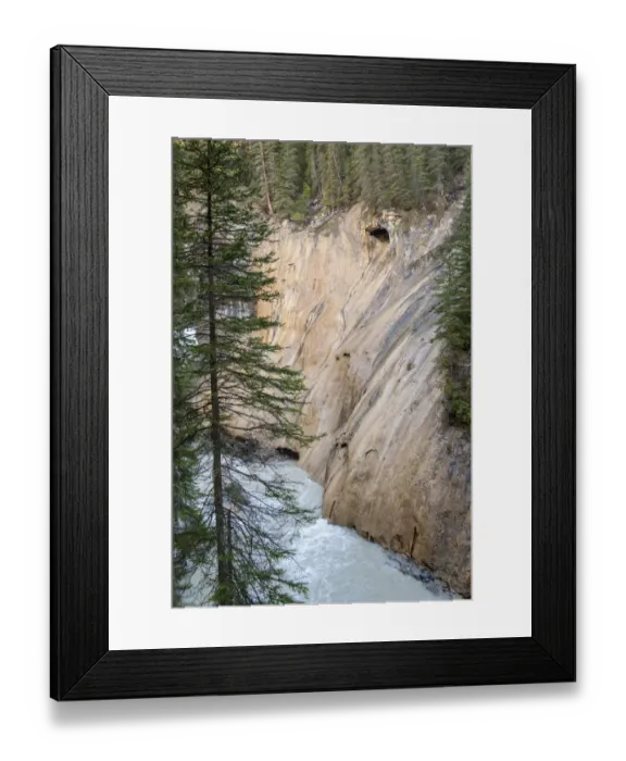 Framed Print : Jasper National Park, Alberta, Canada. Hike along Johnston Canyon River on the Lower Framed Print : Jasper National Park, Alberta, Canada. Hike along Johnston Canyon River on the Lower