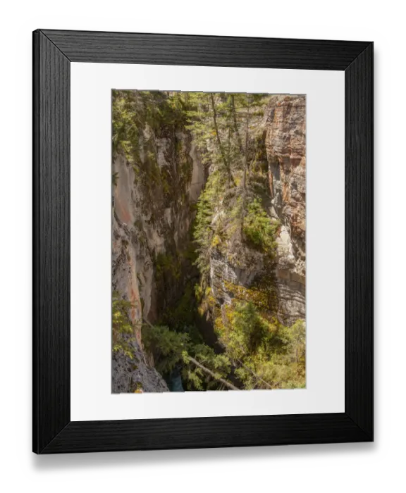 Framed Print : Jasper National Park, Alberta, Canada. Maligne Canyon near Jasper