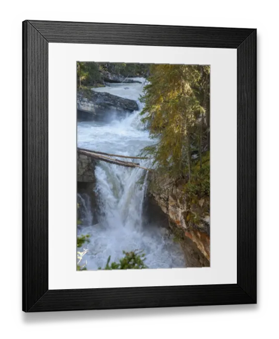 Framed Print : Jasper National Park, Alberta, Canada. Hike along Johnston Canyon River on the Lower Framed Print : Jasper National Park, Alberta, Canada. Hike along Johnston Canyon River on the Lower